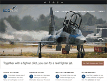 Tablet Screenshot of fighter-jet-rides.com